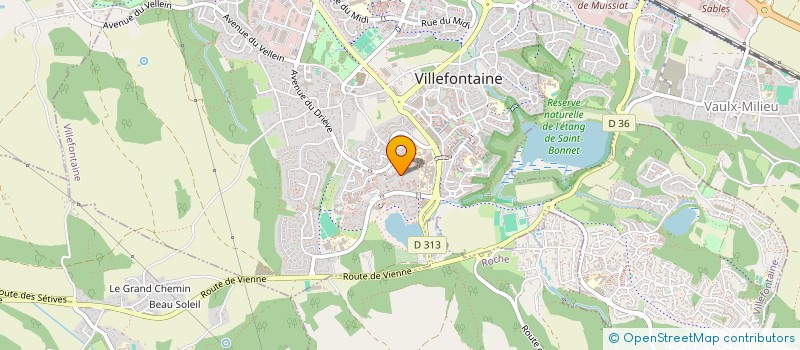 localisation de l'entreprise MONSIEUR DYLAN JEAN-PIERRE  VILLEFONTAINE