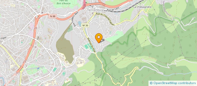 localisation de l'entreprise MONSIEUR DYLAN JOAO  SAINT-ETIENNE