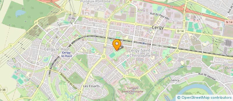 localisation de l'entreprise MONSIEUR DYLAN JOCKTANE  CERGY