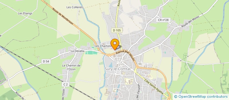 localisation de l'entreprise MONSIEUR DYLAN JOUVE à SURY-LE-COMTAL