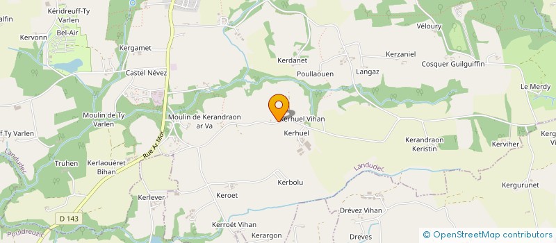 localisation de l'entreprise MONSIEUR DYLAN KERSALE  LANDUDEC