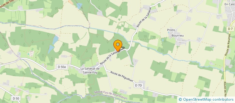 localisation de l'entreprise MONSIEUR DYLAN KLESZCZ  SAINTE-FOY-DE-PEYROLIERES