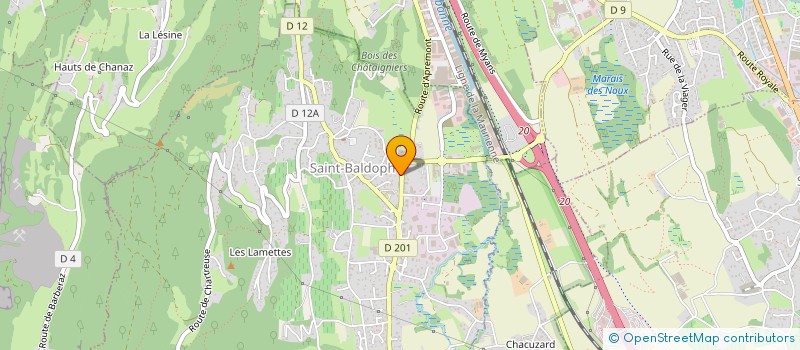 localisation de l'entreprise MONSIEUR DYLAN KORYCIAK  SAINT-BALDOPH