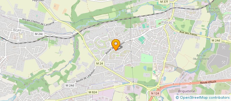 localisation de l'entreprise MONSIEUR DYLAN LABORDE  PIBRAC