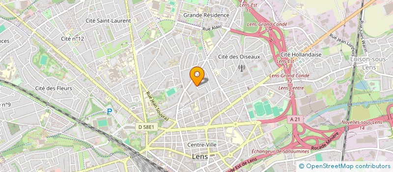 localisation de l'entreprise MONSIEUR DYLAN LAFORCE  LENS