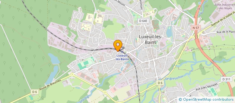 localisation de l'entreprise MONSIEUR DYLAN LAHACHE  LUXEUIL-LES-BAINS