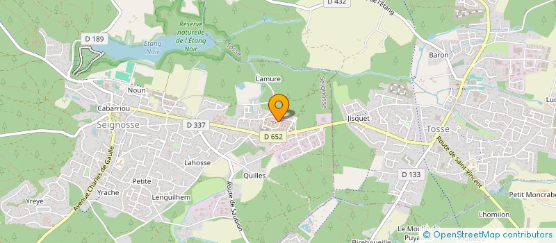 localisation de l'entreprise MONSIEUR DYLAN LAHETJUZAN  SEIGNOSSE