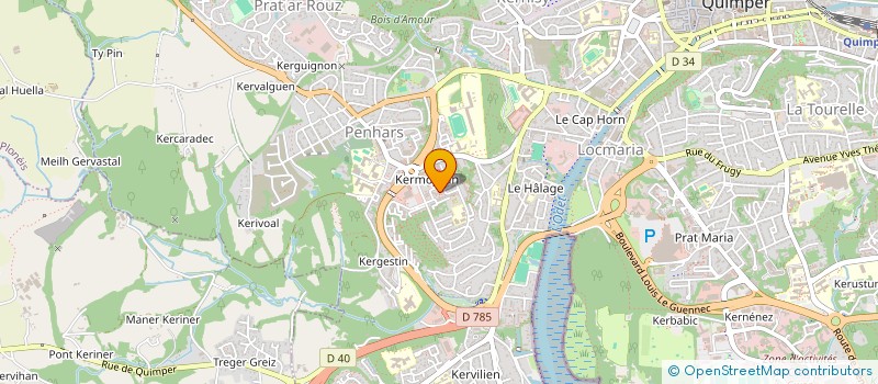 localisation de l'entreprise MONSIEUR DYLAN LE MOAL à QUIMPER