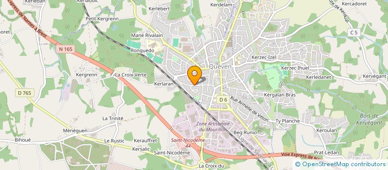 localisation de l'entreprise MONSIEUR DYLAN LE TEUFF  QUEVEN