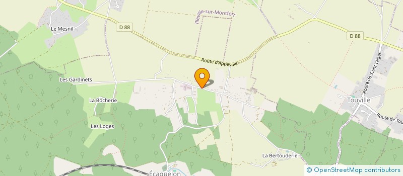 localisation de l'entreprise MONSIEUR DYLAN LEBLOND  ECAQUELON