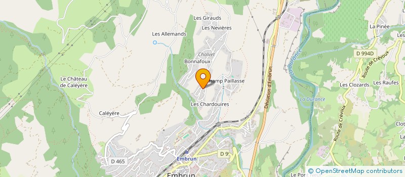 localisation de l'entreprise MONSIEUR DYLAN LEBRAT  EMBRUN