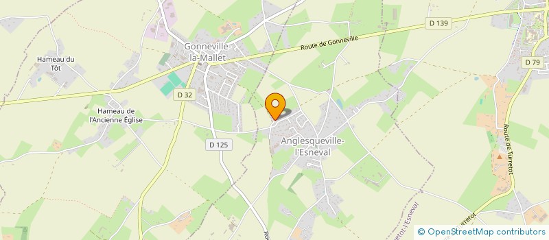 localisation de l'entreprise MONSIEUR DYLAN LEDUEY  ANGLESQUEVILLE-L'ESNEVAL