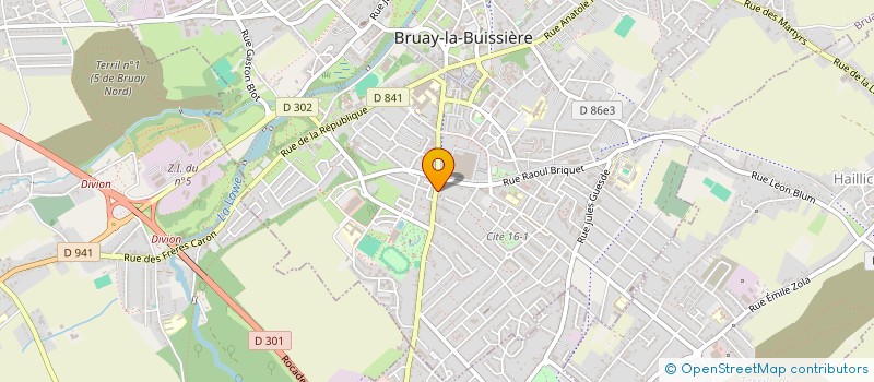localisation de l'entreprise MONSIEUR DYLAN LEGRIS à BRUAY-LA-BUISSIERE