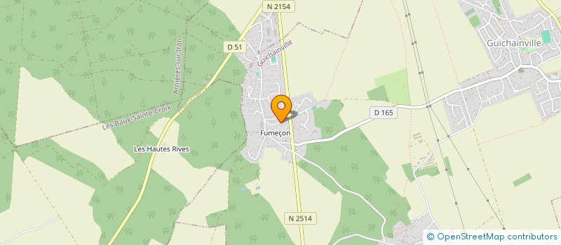 localisation de l'entreprise MONSIEUR DYLAN LEMERCIER  GUICHAINVILLE