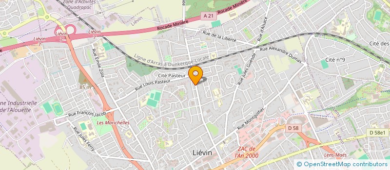 localisation de l'entreprise MONSIEUR DYLAN LENGLET  LIEVIN