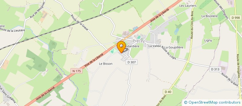 localisation de l'entreprise MONSIEUR DYLAN LEROUX  PRECEY