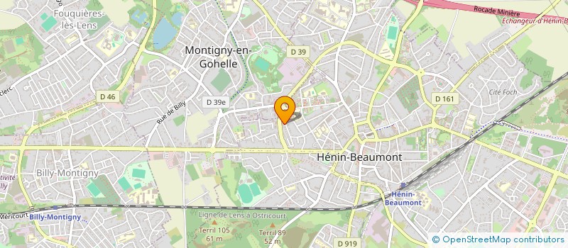 localisation de l'entreprise MONSIEUR DYLAN LEROY à HENIN-BEAUMONT
