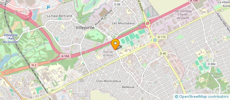 localisation de l'entreprise MONSIEUR DYLAN LEZANDRON à VILLEPINTE