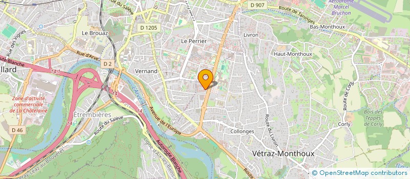 localisation de l'entreprise MONSIEUR DYLAN LLORENTE  VETRAZ-MONTHOUX