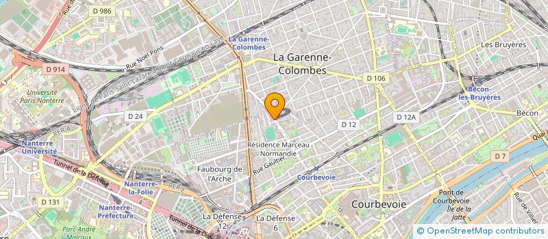 localisation de l'entreprise MONSIEUR DYLAN LOURENCO à COURBEVOIE