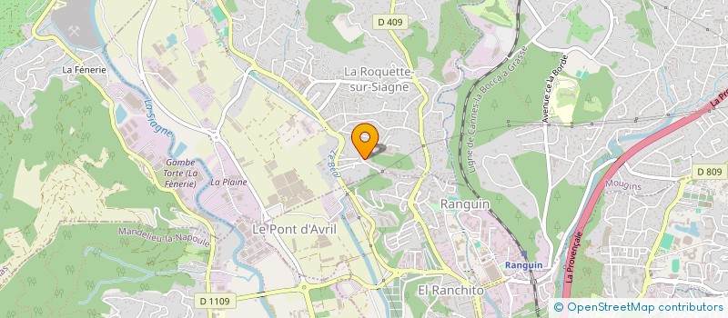 localisation de l'entreprise MONSIEUR DYLAN MACHADO  LA ROQUETTE-SUR-SIAGNE