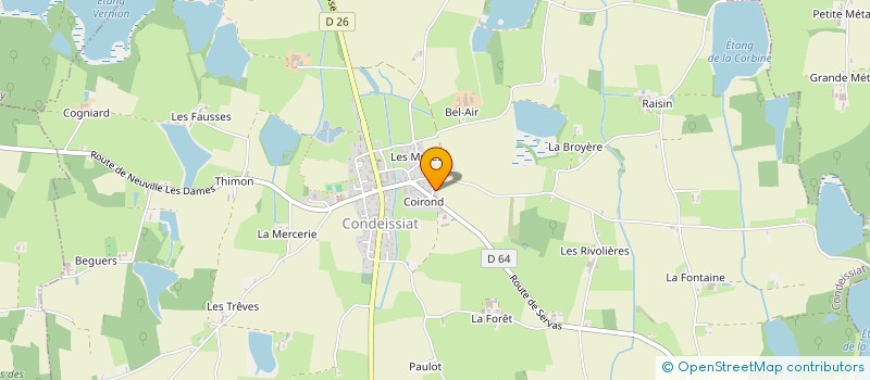 localisation de l'entreprise MONSIEUR DYLAN MANISSIER  CONDEISSIAT