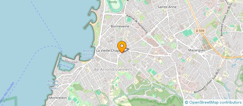 localisation de l'entreprise MONSIEUR DYLAN MARION  MARSEILLE 8EME