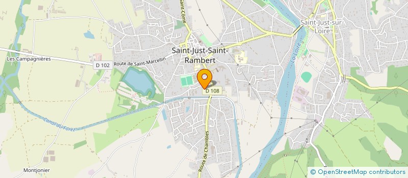 localisation de l'entreprise MONSIEUR DYLAN MARITAN  SAINT-JUST-SAINT-RAMBERT