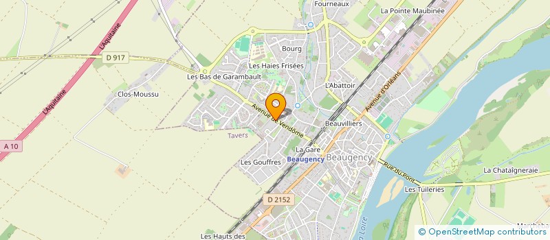 localisation de l'entreprise MONSIEUR DYLAN MARTIN  BEAUGENCY