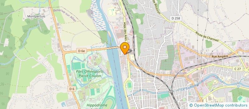 localisation de l'entreprise MONSIEUR DYLAN MARTINANT  VICHY