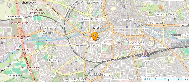 localisation de l'entreprise MONSIEUR DYLAN MARTINEAU  RENNES