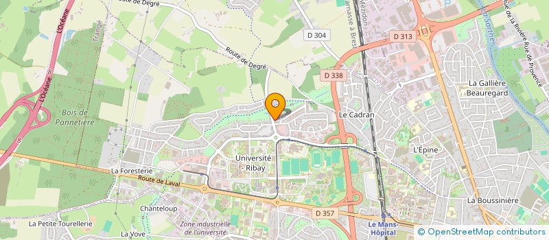 localisation de l'entreprise MONSIEUR DYLAN MASIN  LE MANS