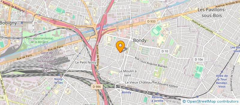 localisation de l'entreprise MONSIEUR DYLAN MATINS  BONDY