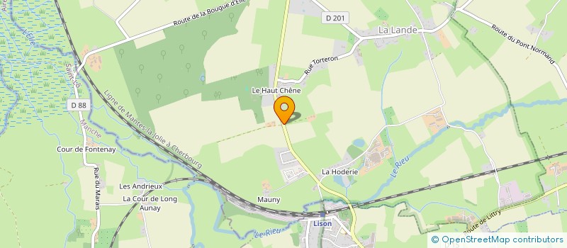 localisation de l'entreprise MONSIEUR DYLAN MAUGER  LISON