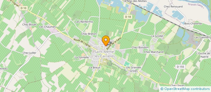 localisation de l'entreprise MONSIEUR DYLAN MAURET à SAINT-MEME-LES-CARRIERES
