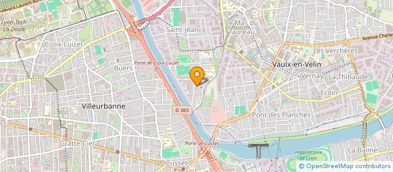 localisation de l'entreprise MONSIEUR DYLAN MEJEAN  VILLEURBANNE