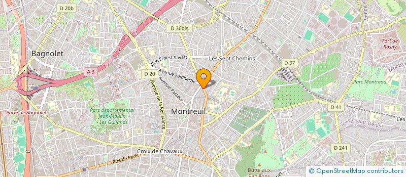 localisation de l'entreprise MONSIEUR DYLAN MNEMOSYME  MONTREUIL