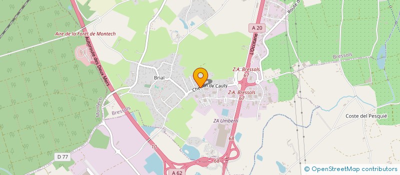 localisation de l'entreprise MONSIEUR DYLAN MONFORTE  BRESSOLS