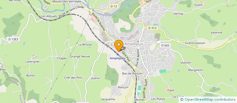 localisation de l'entreprise MONSIEUR DYLAN MONTAGNY  AMPLEPUIS