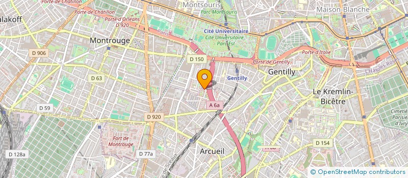 localisation de l'entreprise MONSIEUR DYLAN MONTLOUIS  ARCUEIL