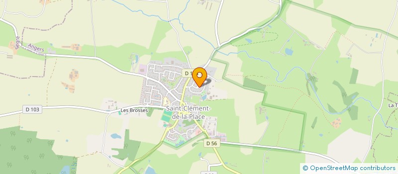 localisation de l'entreprise MONSIEUR DYLAN MOREAU  SAINT-CLEMENT-DE-LA-PLACE