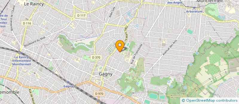 localisation de l'entreprise MONSIEUR DYLAN MOULOUDJ  GAGNY