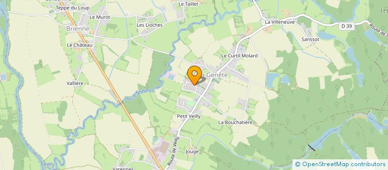 localisation de l'entreprise MONSIEUR DYLAN MOUREAU  LA GENETE