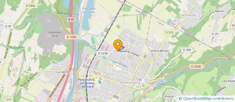 localisation de l'entreprise MONSIEUR DYLAN MULLER  PONTCHARRA