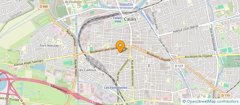 localisation de l'entreprise MONSIEUR DYLAN NEE  CALAIS