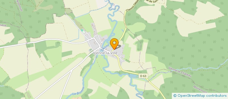 localisation de l'entreprise MONSIEUR DYLAN NICOLAS  VIENNE-LA-VILLE