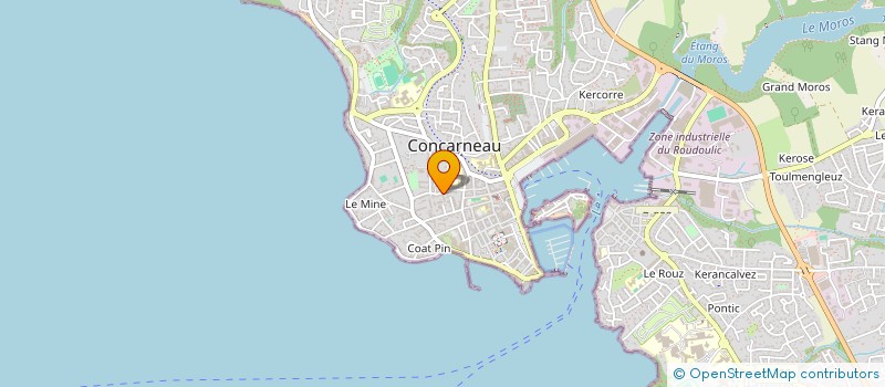 localisation de l'entreprise MONSIEUR DYLAN NICOLAS  CONCARNEAU