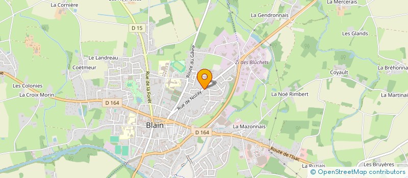 localisation de l'entreprise MONSIEUR DYLAN PAGEOT  BLAIN