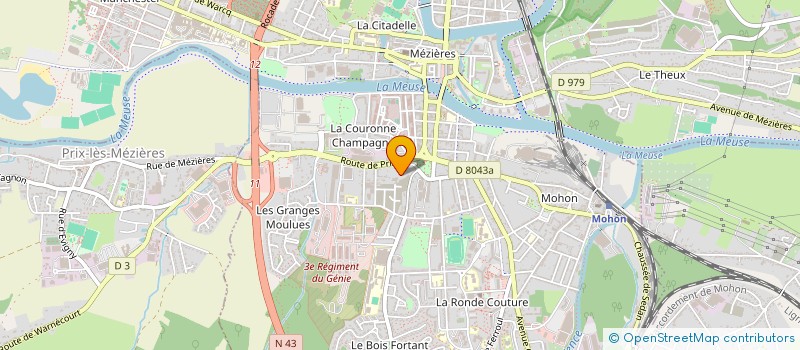 localisation de l'entreprise MONSIEUR DYLAN PARPETTE  CHARLEVILLE-MEZIERES