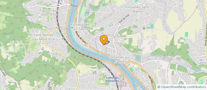 localisation de l'entreprise MONSIEUR DYLAN PENET  FONTAINES-SUR-SAONE